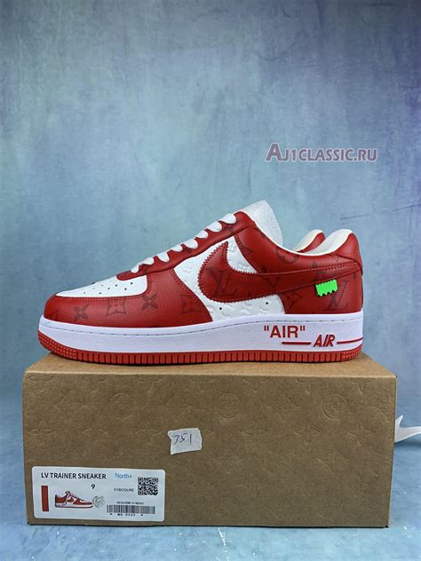 louis vuitton x air force 1 low 'white comet red'|Louis Vuitton x Nike Air Force 1: Shoes & More .